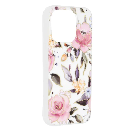 Калъф за iPhone 15 Pro - Marble Series - Chloe White