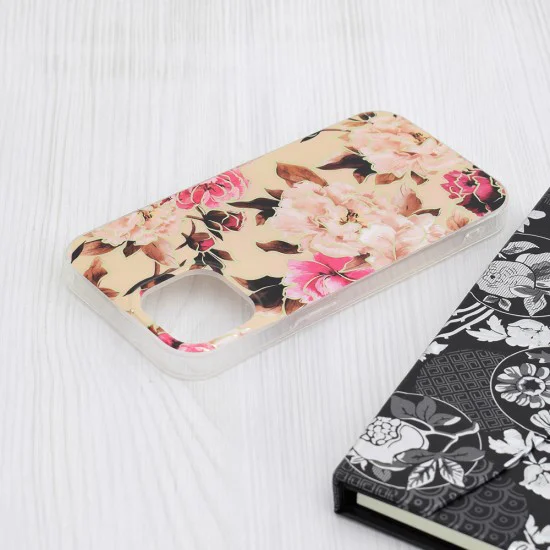 Калъф за iPhone 15 - серия Marble - Mary Berry Nude