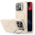 Калъф за iPhone 15 Pro - ESR Cloud Soft HaloLock Kickstand - Light Tan