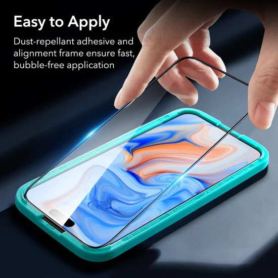 Протектор за iPhone 15 Plus - ESR Armorite Screen Protector - черен