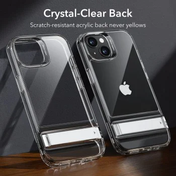 Калъф за iPhone 15 Plus - ESR Air Shield Boost Kickstand - Прозрачен