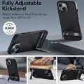 Калъф за iPhone 15 Plus - ESR Air Shield Boost Kickstand - полупрозрачен черен