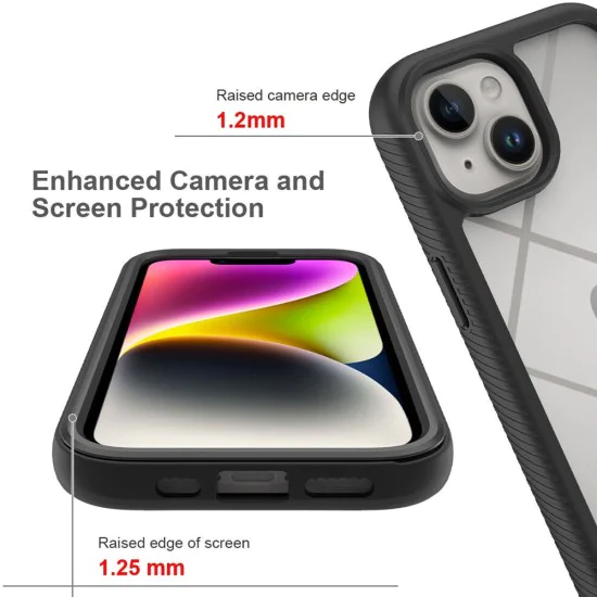 Калъф за iPhone 15 Plus + калъф - Defense360 Pro - черен