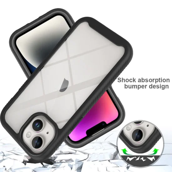 Калъф за iPhone 15 Plus + калъф - Defense360 Pro - черен