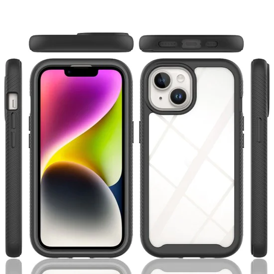 Калъф за iPhone 15 Plus + калъф - Defense360 Pro - черен