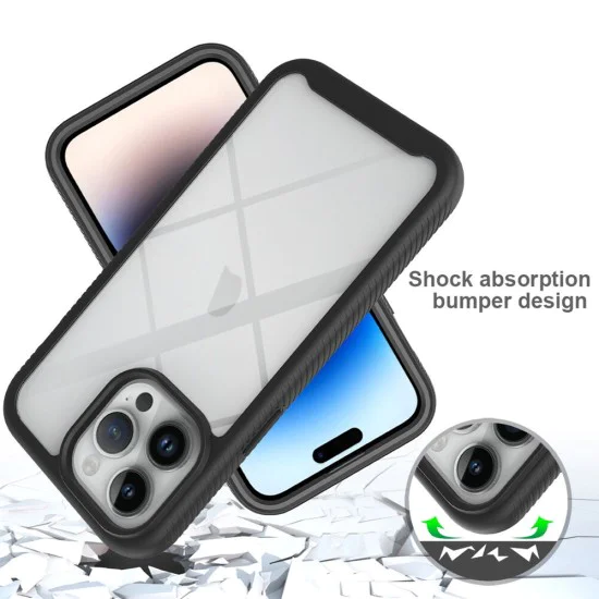 Калъф за iPhone 15 Pro Max + калъф - Defense360 Pro - черен