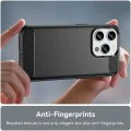 Калъф за iPhone 15 Pro Max - Carbon Silicone - Черен