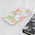 Калъф за iPhone 15 Pro Max - Мраморна серия - лилав шестостен