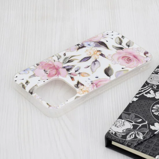 Калъф за iPhone 15 Pro Max - Marble Series - Chloe White