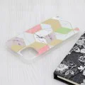 Калъф за iPhone 15 Plus - Мраморна серия - лилав шестостен