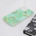 Калъф за iPhone 15 Plus - Серия Marble - Green Hex