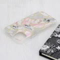 Калъф за iPhone 15 Plus - серия Marble - Pink Hex