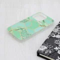 Калъф за iPhone 15 Pro - Серия Marble - Green Hex