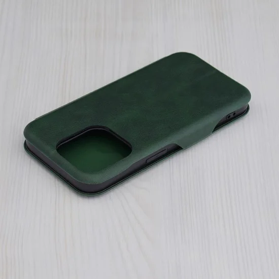Калъф за iPhone 15 Pro Safe Wallet Plus, зелен