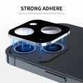 Протектор за камера за iPhone 15 / iPhone 15 Plus - Пълно стъкло за камера - черен