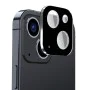 Протектор за камера за iPhone 15 / iPhone 15 Plus - Пълно стъкло за камера - черен