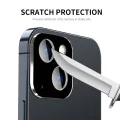 Протектор за камера за iPhone 15 / iPhone 15 Plus - Пълно стъкло за камера - черен