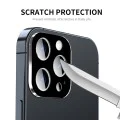 Протектор за камера за iPhone 15 Pro / iPhone 15 Pro Max - Цяло стъкло за камера - Черен