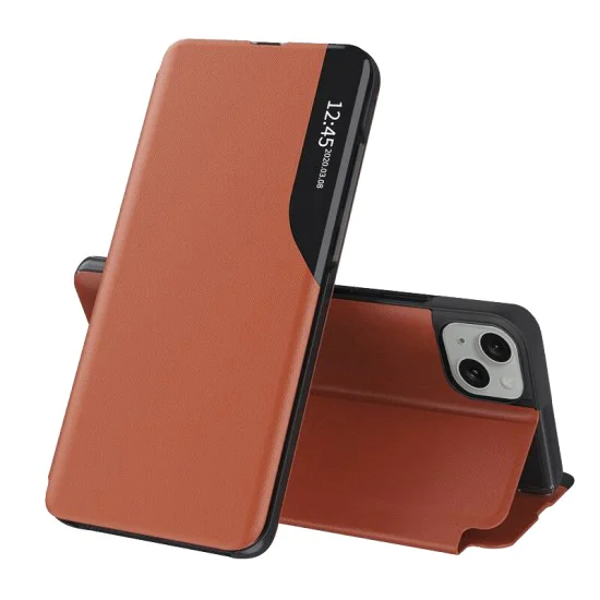 Калъф за iPhone 15 Plus - eFold Series - оранжев