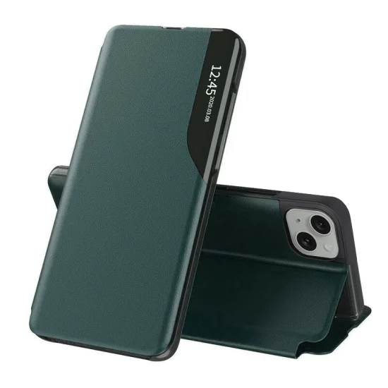 Калъф за iPhone 15 Plus - eFold Series - Тъмно зелен