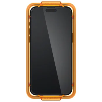 Калъф за iPhone 15 Pro (комплект 2) - Spigen Glas.TR Align Master - черен