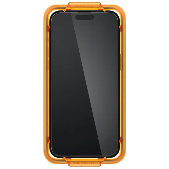 Калъф за iPhone 15 Plus (комплект 2) - Spigen Glas.TR Align Master - черен