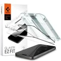 Протектор за iPhone 15 Pro (комплект 2) - Spigen Glas.tR EZ FIT - Черен