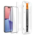 Протектор за iPhone 15 - Spigen Glas.tR EZ FIT - Черен