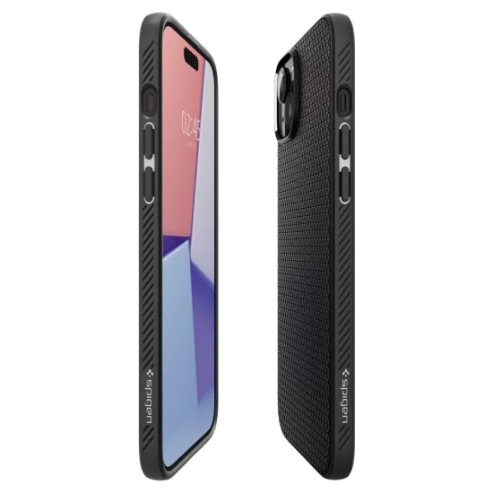 Калъф за iPhone 15 - Spigen Liquid Air - Matte Black
