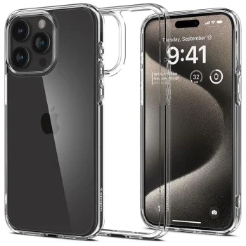 Калъф за iPhone 15 Pro Max - Spigen - Ultra Hybrid - Clear