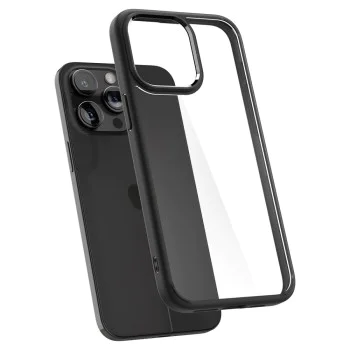 Калъф за iPhone 15 Pro Max - Spigen - Ultra Hybrid - Matte Black