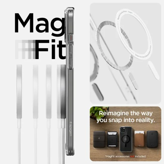 Калъф за iPhone 15 - Spigen - Ultra Hybrid MagSafe - черен