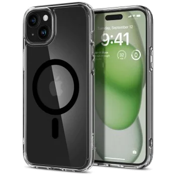 Калъф за iPhone 15 - Spigen - Ultra Hybrid MagSafe - черен