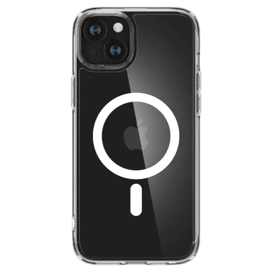Калъф за iPhone 15 - Spigen - Ultra Hybrid MagSafe - Бял