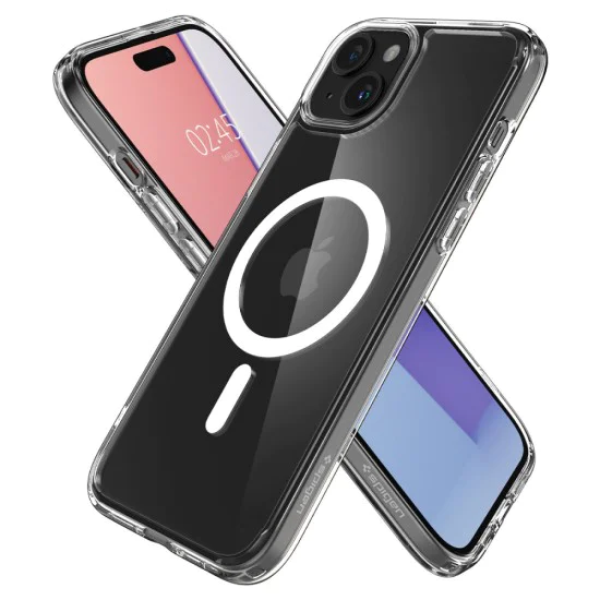 Калъф за iPhone 15 - Spigen - Ultra Hybrid MagSafe - Бял