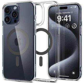 Калъф за iPhone 15 Pro Max - Spigen - Ultra Hybrid MagSafe - Графит