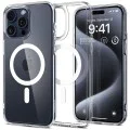 Калъф за iPhone 15 Pro Max - Spigen - Ultra Hybrid MagSafe - Бял