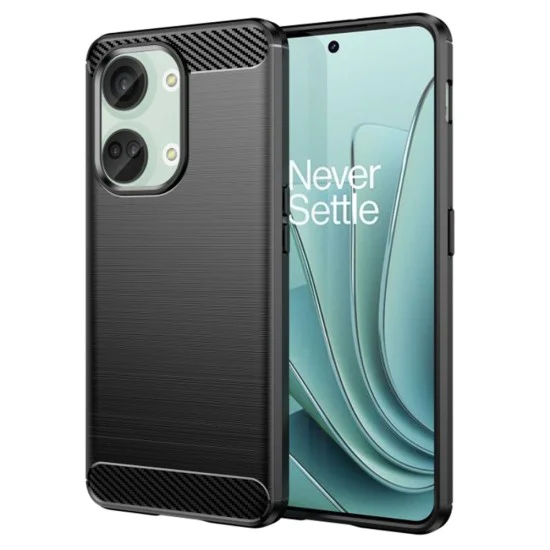 Калъф за OnePlus Nord 3 - Carbon Silicone - Черен
