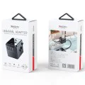 Пътническо зарядно – Yesido MC10 – 3× USB + Type-C, EU/UK/US/AUS, 3.6A – Черно