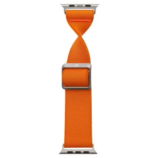 Каишка за Apple Watch 1/2/3/3/4/4/5/5/5/6/6/7/8/7/8/9/10/SE/SE/SE 2/Ultra/Ultra 2 ( 42/44/45/46/49 мм) - Spigen Fit Lite Ultra - оранжев