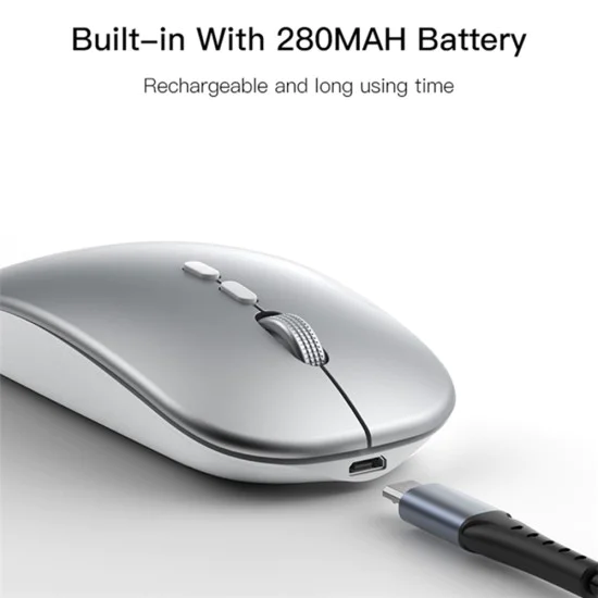 Мишка за лаптоп 800/1200/1600DPI, 2.4G - Yesido (KB15) - Сребриста