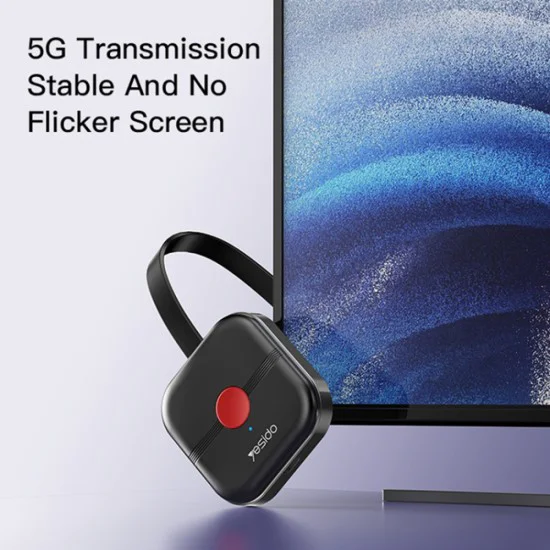 Безжичен ТВ приемник – Yesido TV10 5G – HDMI, HD качество – Черен