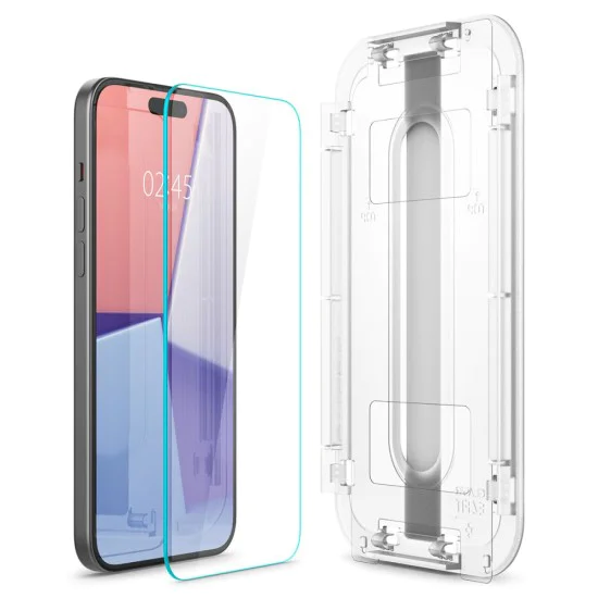 Протектор за iPhone 15 - Spigen Glas.tR EZ FIT - Прозрачен
