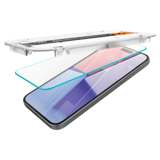 Протектор за iPhone 15 - Spigen Glas.tR EZ FIT - Прозрачен
