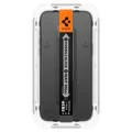 Протектор за iPhone 15 Pro (комплект 2) - Spigen Glas.tR EZ FIT - Черен