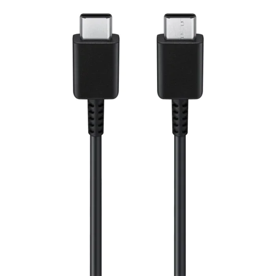 Кабел за дата за бързо зареждане, 2x Type-C, 3A, 1m - Samsung (EP-DN980BBE) - Черен (Опаковка на едро)