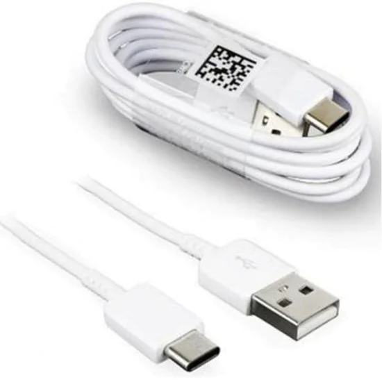 Кабел за данни USB Type-C, 3A, 1.2m - Samsung (EP-DN930CWE) - Бял (Опаковка на едро)