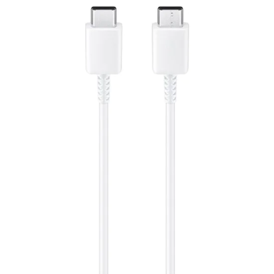 Кабел за данни Type-C към Type-C, 480Mbps, 2.1A, 1m - Samsung (EP-DA905BWE) - Бял (Опаковка на едро)
