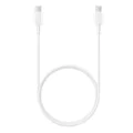 Кабел за данни USB-C към Type-C бързо зареждане 3A 3A, 1m - Samsung (EP-DA705BWE) - Бял (Опаковка на едро)