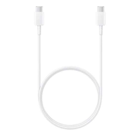 Кабел за данни USB-C към Type-C бързо зареждане 3A 3A, 1m - Samsung (EP-DA705BWE) - Бял (Опаковка на едро)